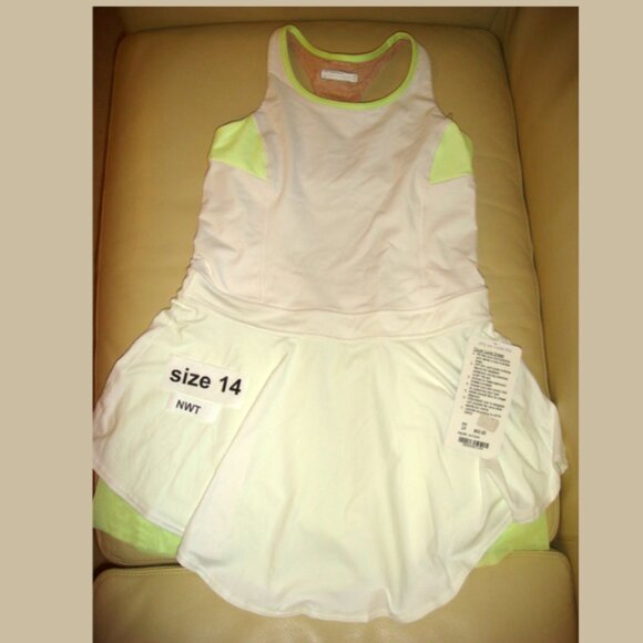 Ivivva Other - New with tags Ivivva Girl by Lululemon 🍋Court Love Dress white size 14